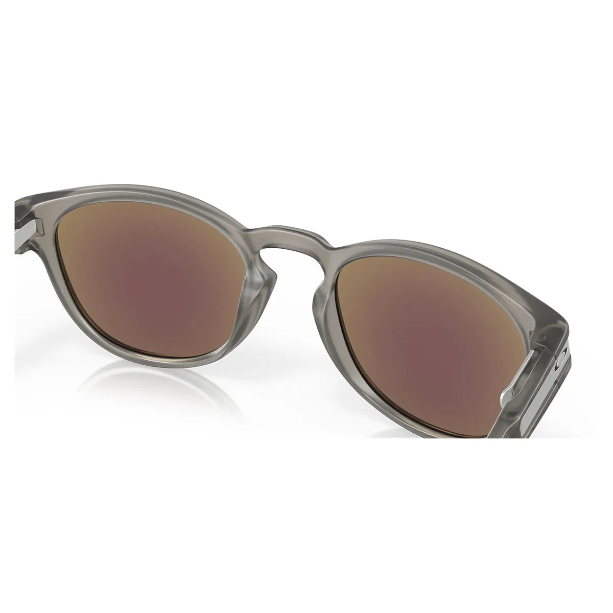 Oakley Latch Sunglasses - Matte Grey/Prizm Sapphire Polarized