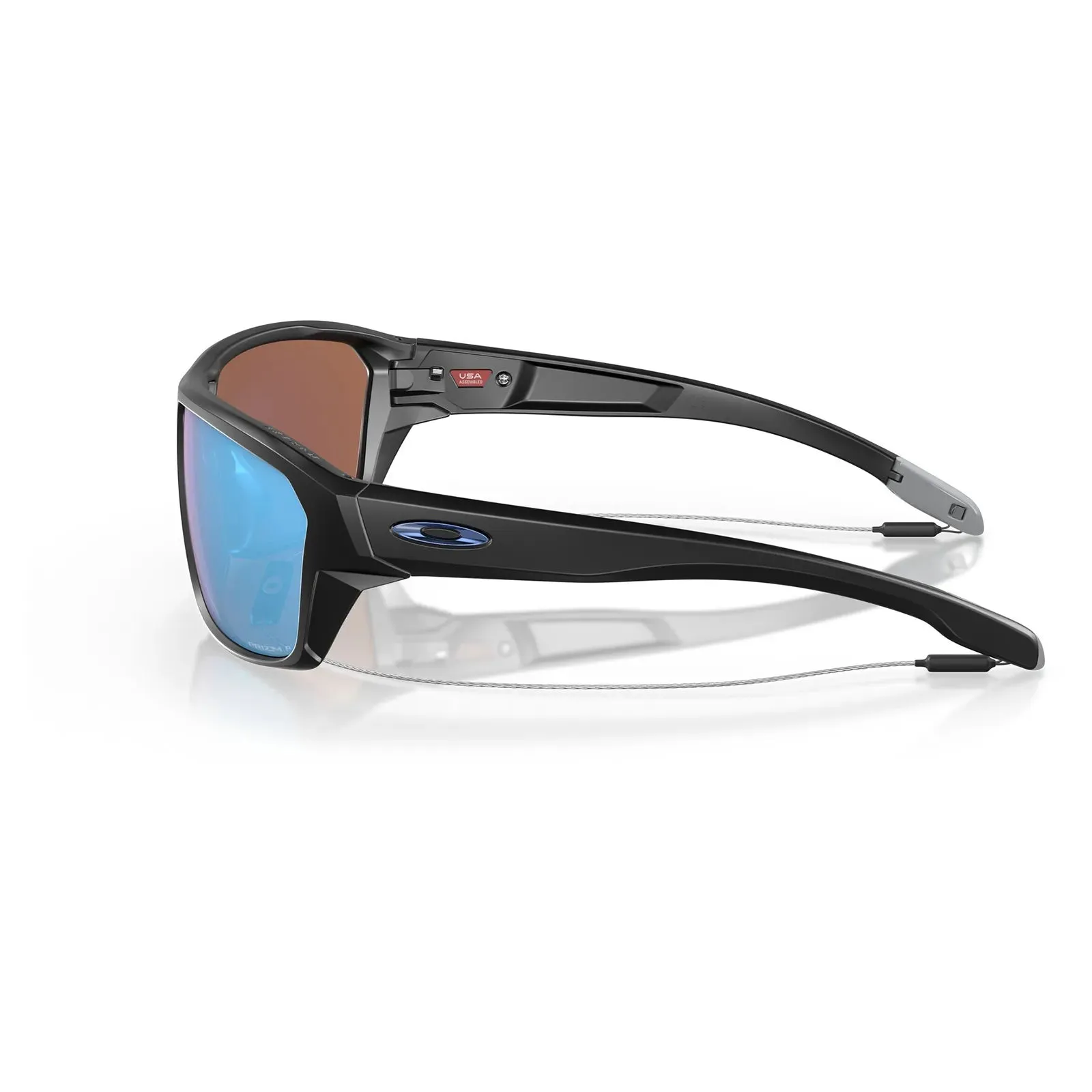 Oakley Split Shot Sunglasses - Matte Black/Prizm Deep Water Polarized