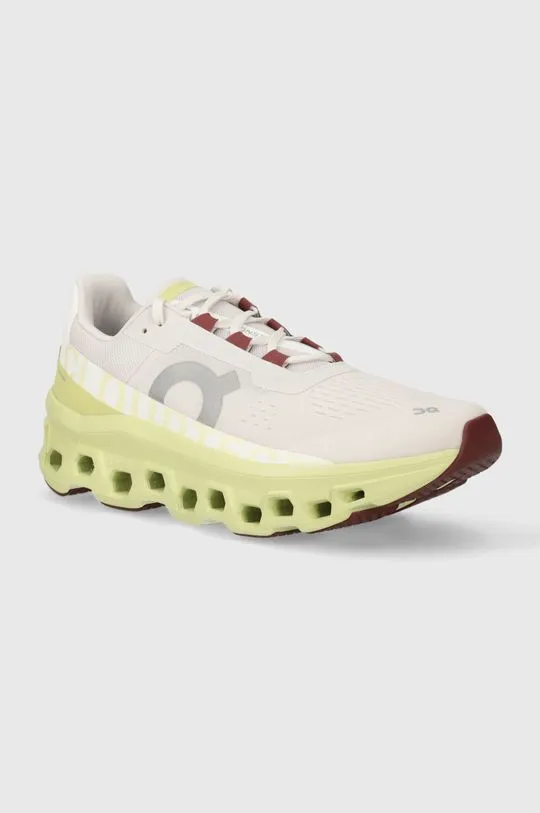 On-running running shoes Cloudmonster white color