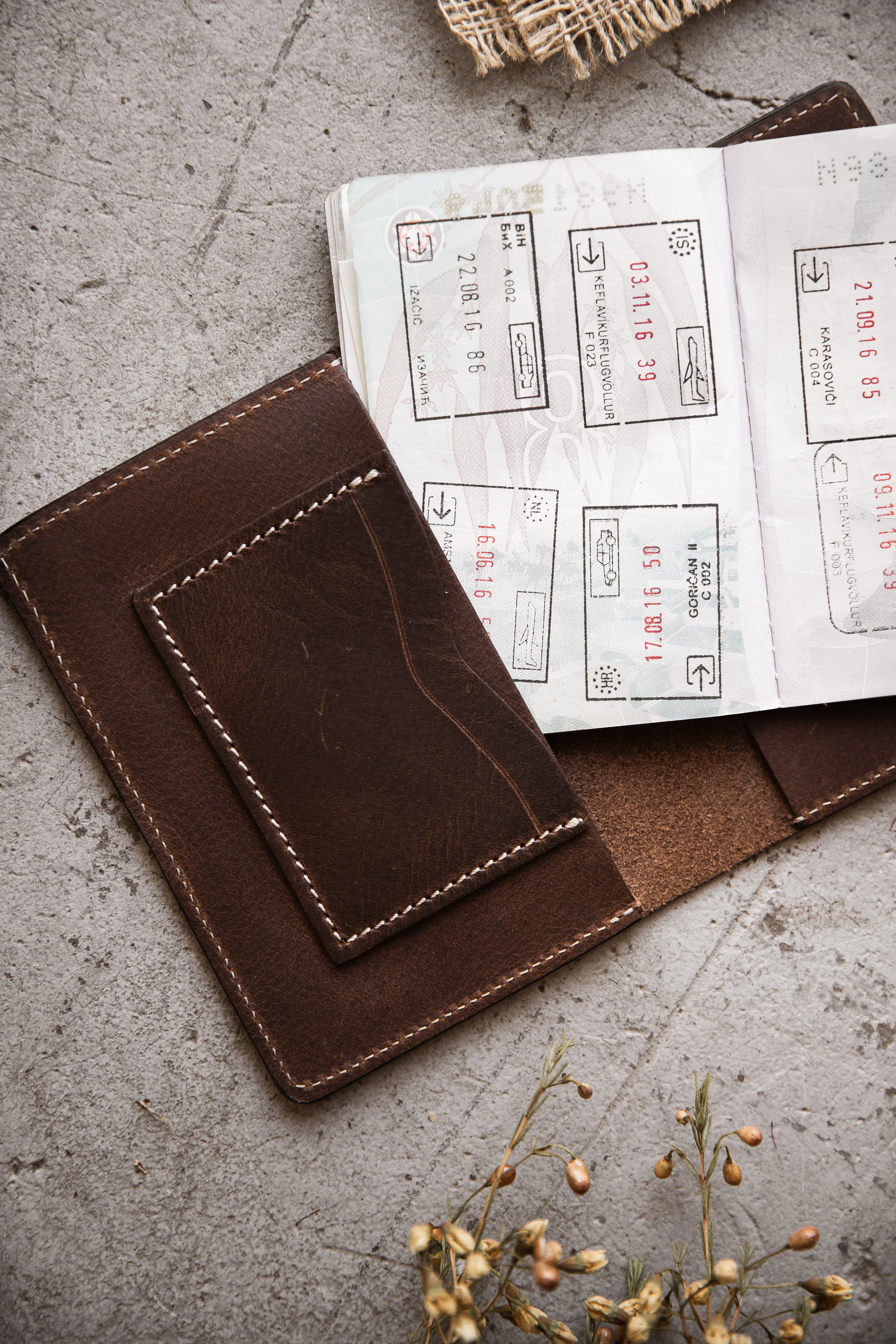 Ottway Leather Passport Holder