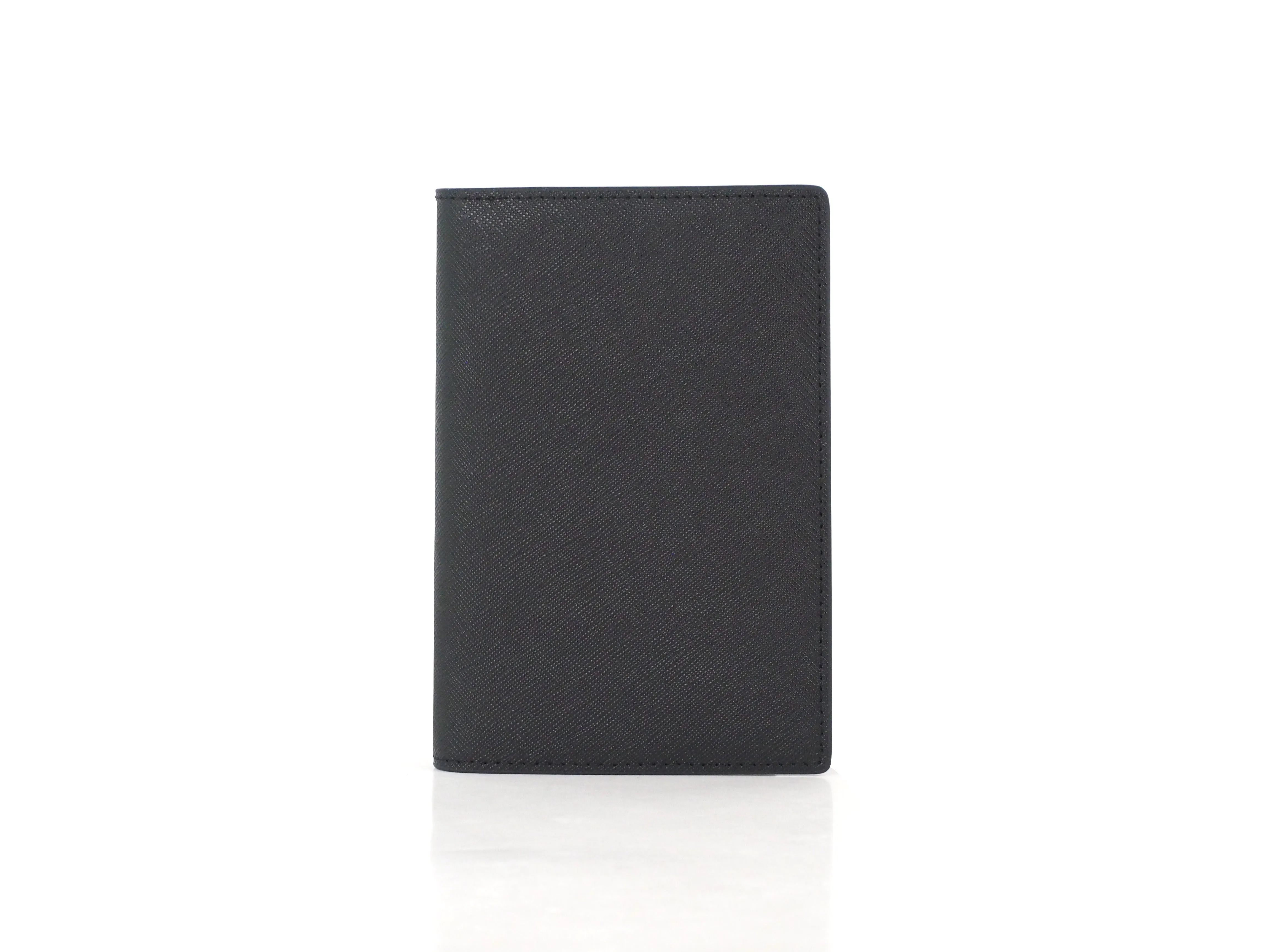 Passport Holder in Black Saffiano Leather