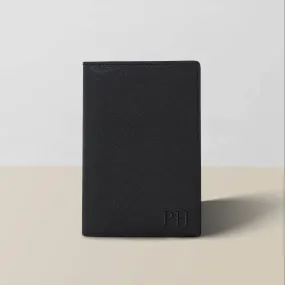 Passport Holder in Black Saffiano Leather