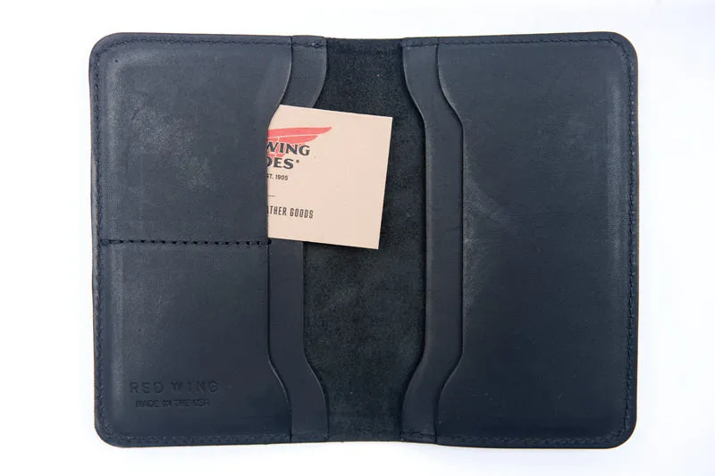 Passport Wallet Black Leather