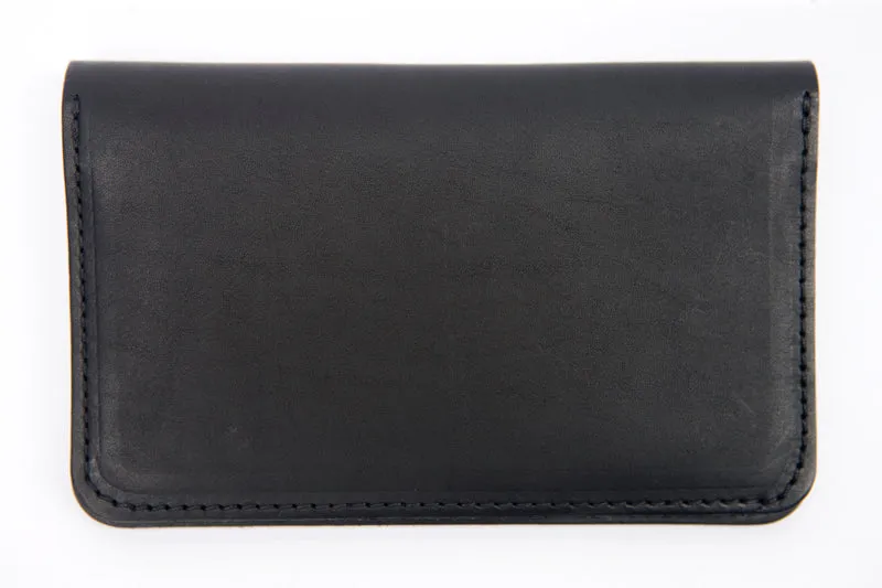 Passport Wallet Black Leather