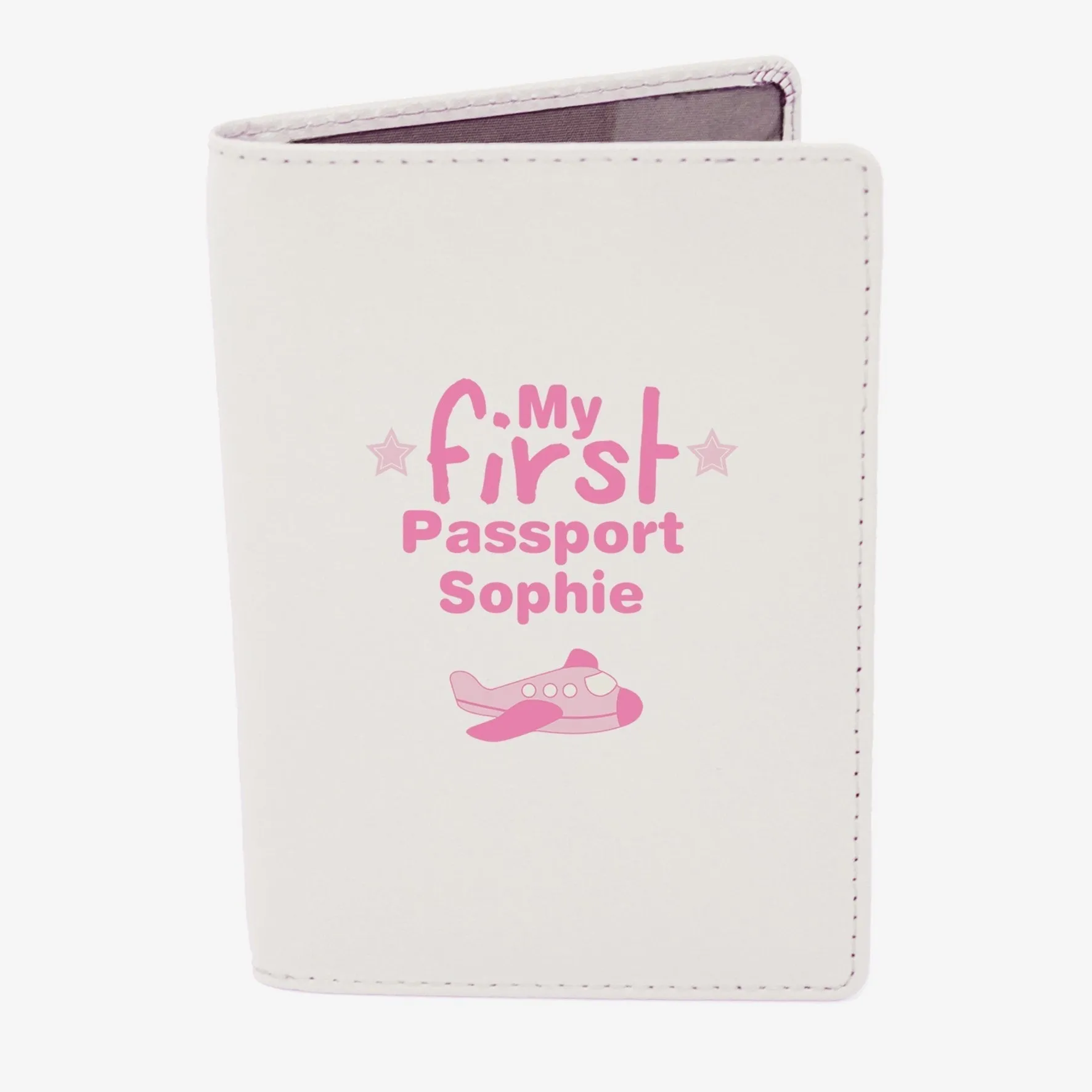 Personalised My First Cream Passport Holder