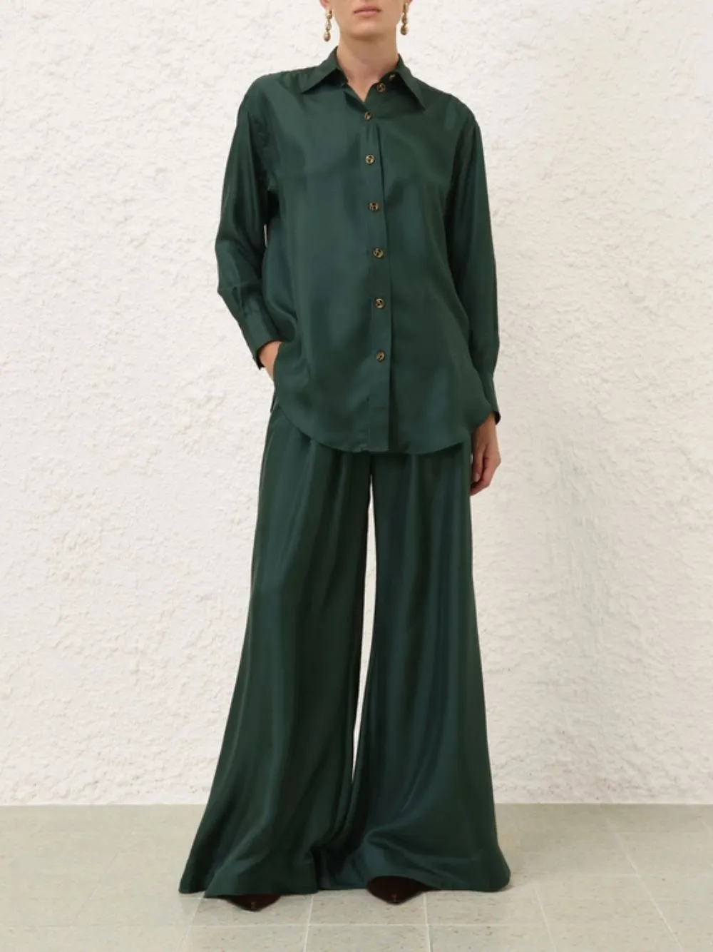 Pine Pavilion Double Tuck Pants