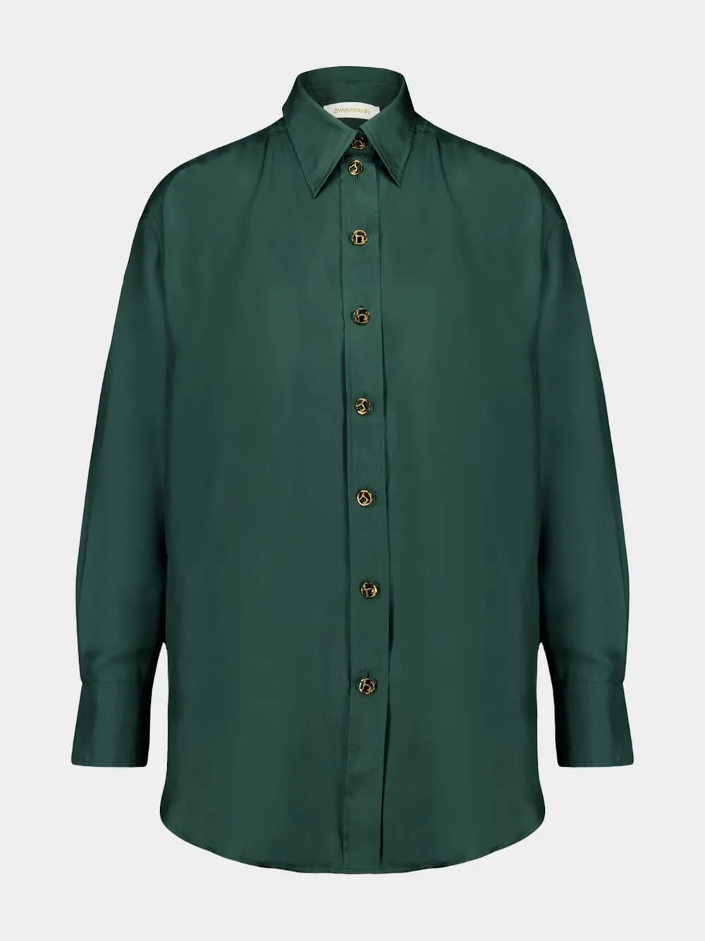 Pine Pavilion Silk Relaxed Shirt