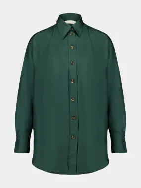 Pine Pavilion Silk Relaxed Shirt