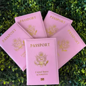 Pink Passport Holder