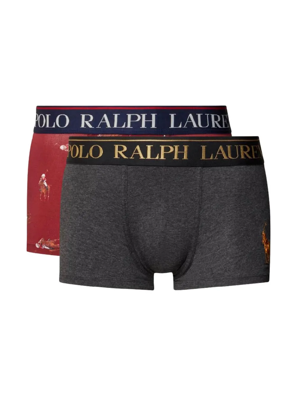 Polo Ralph Lauren Boxer Uomo 714843425 Grigio bordò