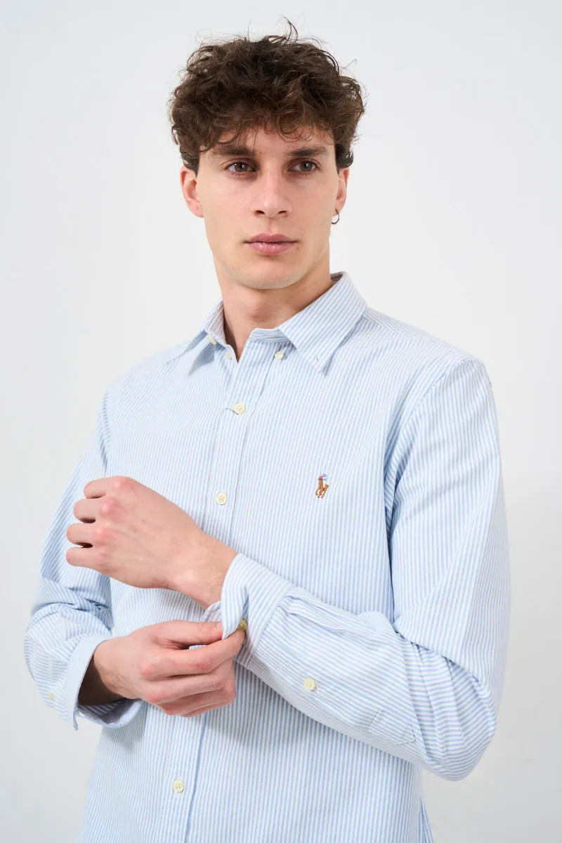 POLO RALPH LAUREN Camicia uomo Oxford a righe dal taglio slim