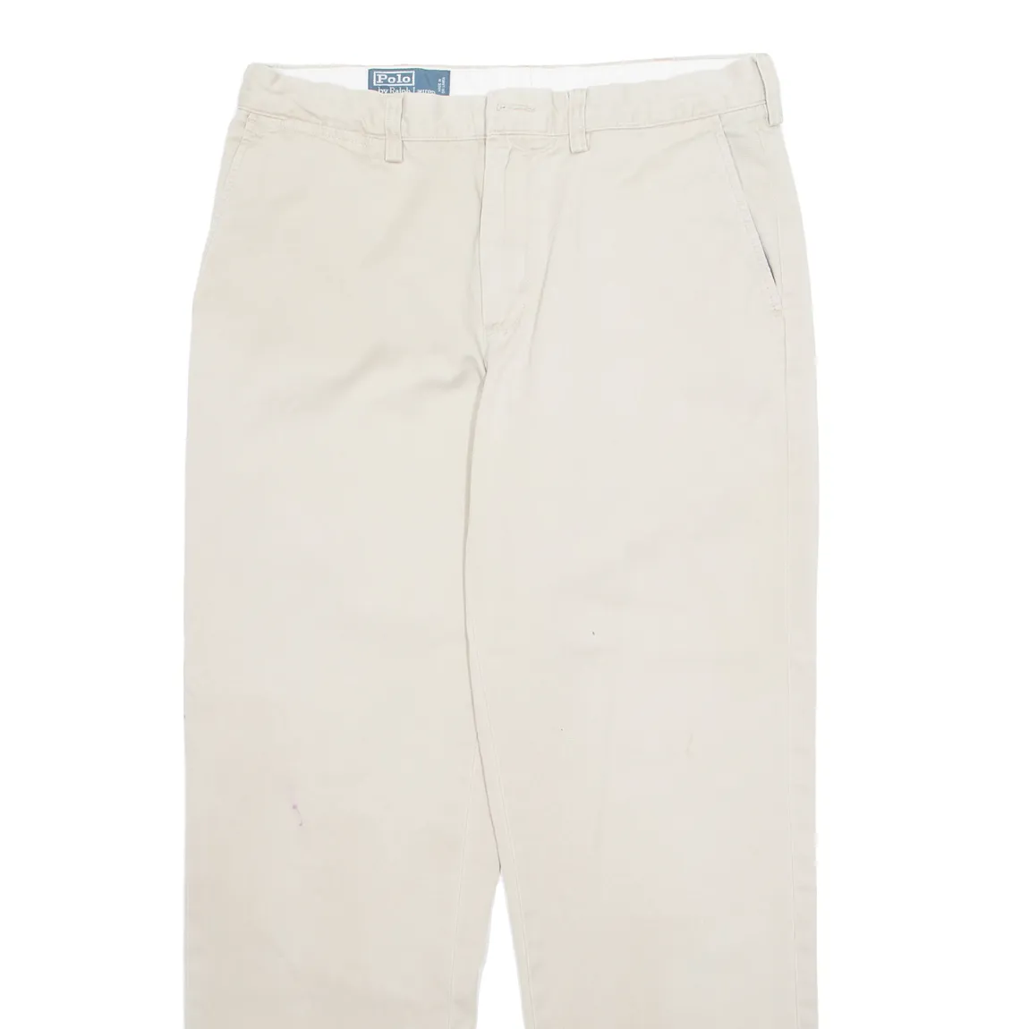 POLO RALPH LAUREN Chino Mens Trousers Beige Regular Straight W34 L32