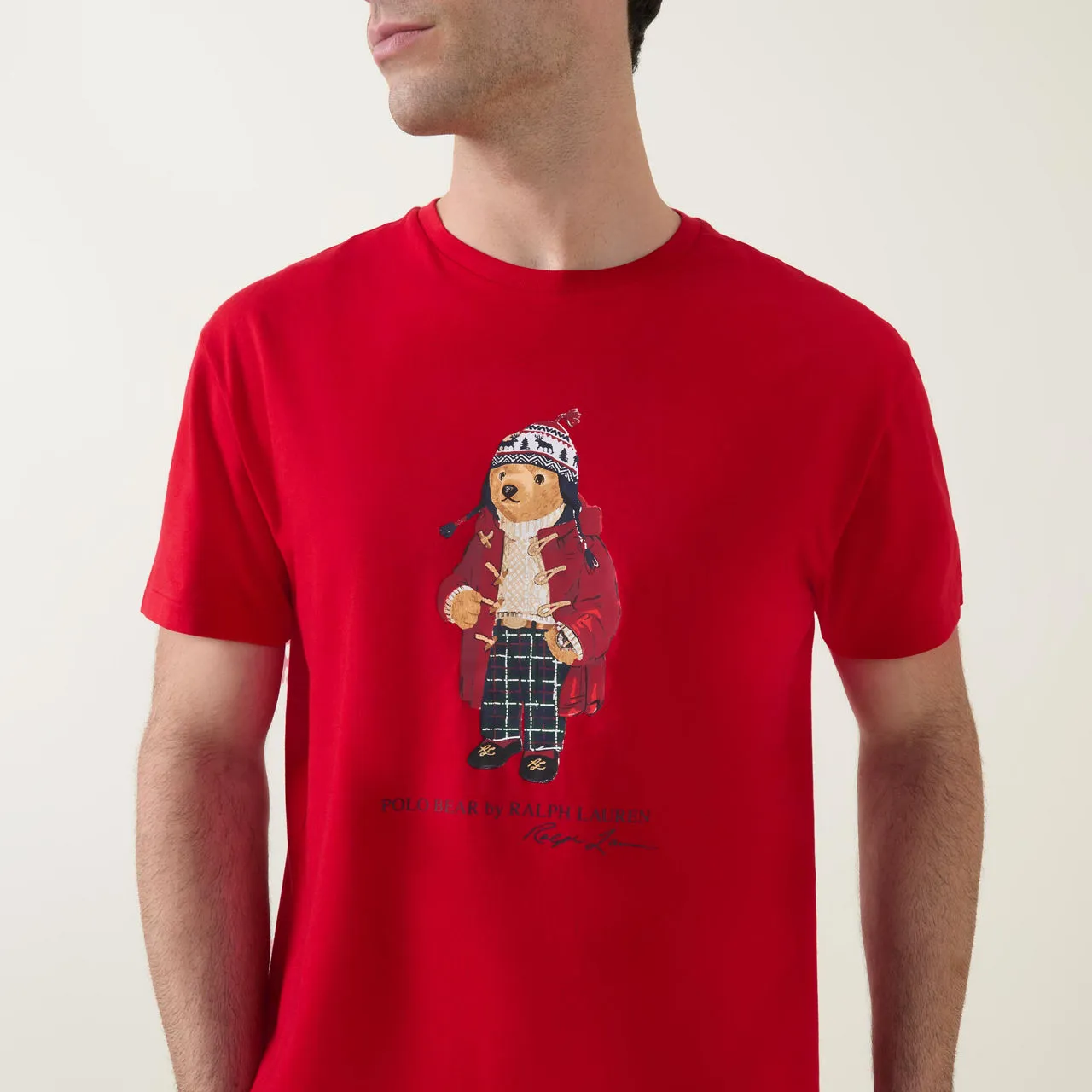 POLO RALPH LAUREN Holiday Bear T-Shirt - Red