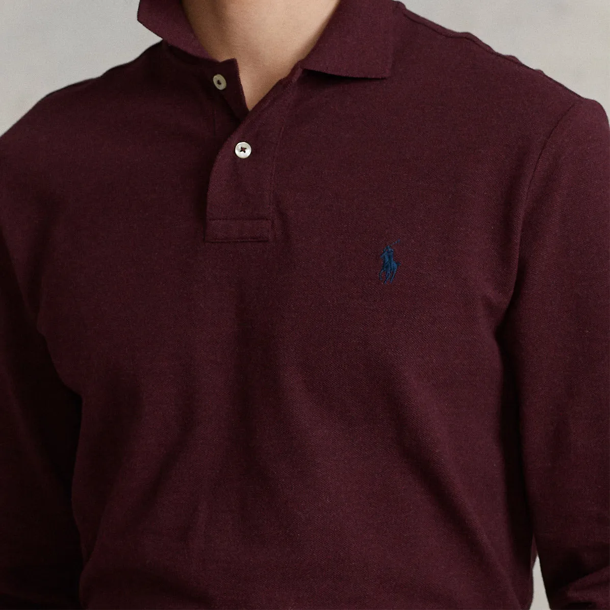 Polo Ralph Lauren - Long Sleeve Polo Shirt in Burgundy