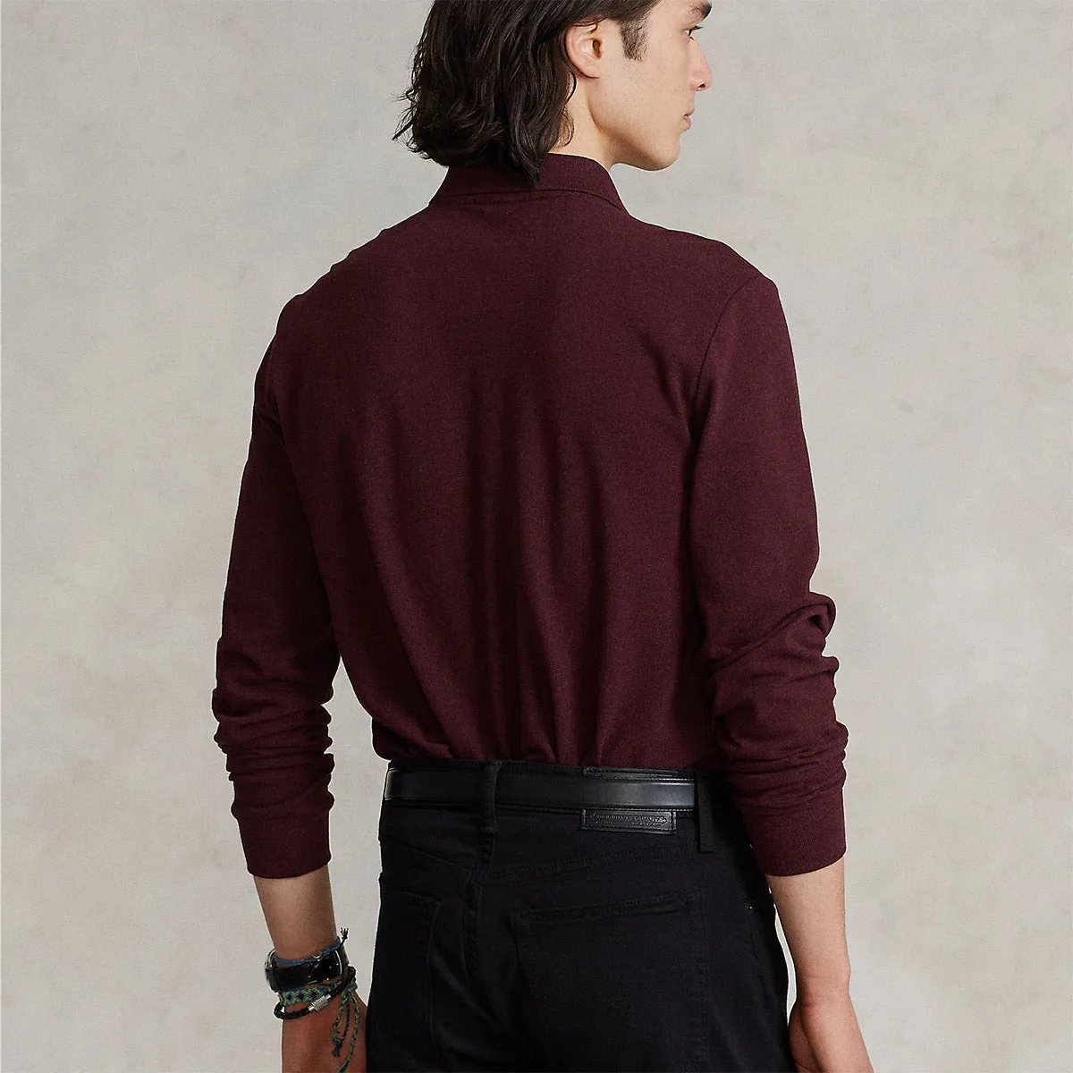 Polo Ralph Lauren - Long Sleeve Polo Shirt in Burgundy