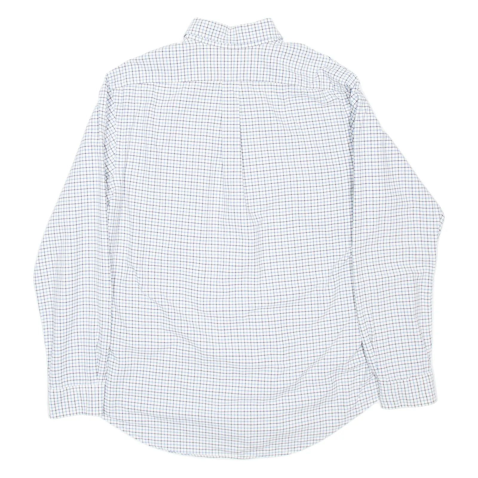 POLO RALPH LAUREN Mens Shirt White Check Long Sleeve L