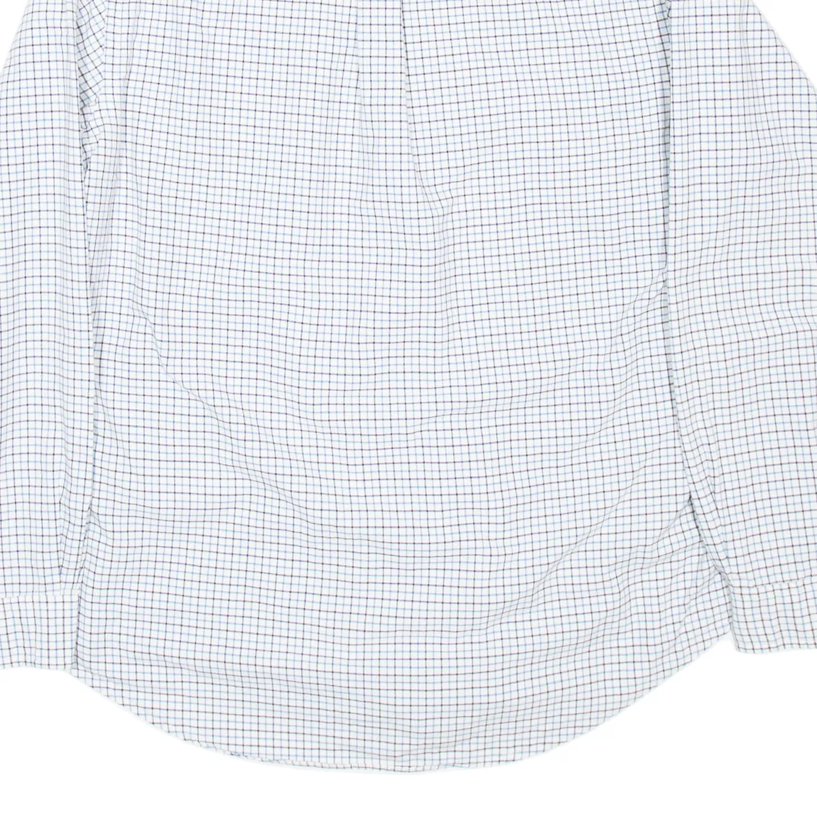 POLO RALPH LAUREN Mens Shirt White Check Long Sleeve L