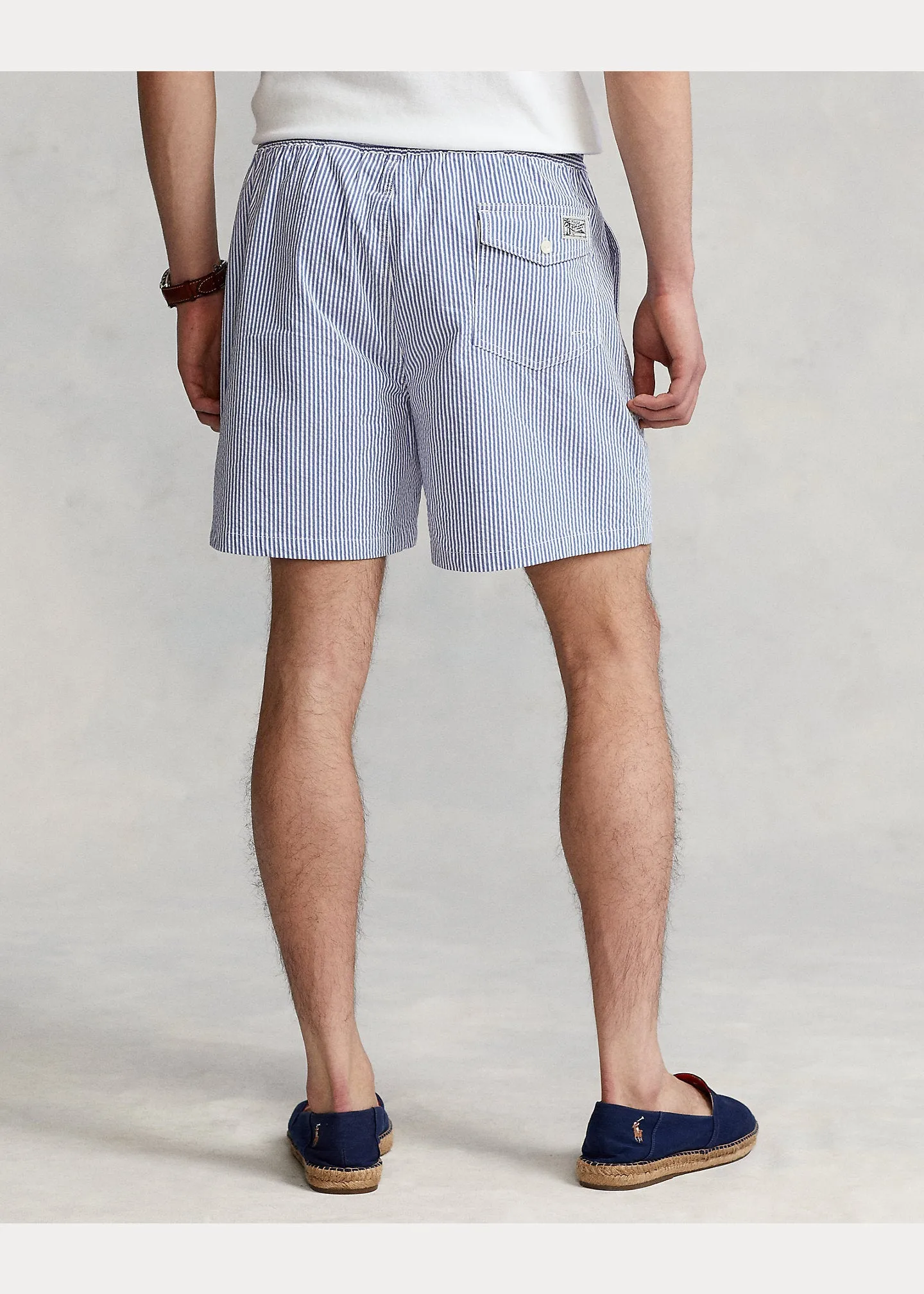 Polo Ralph Lauren - Short de bain Traveler classique cruise Royal Seersucker