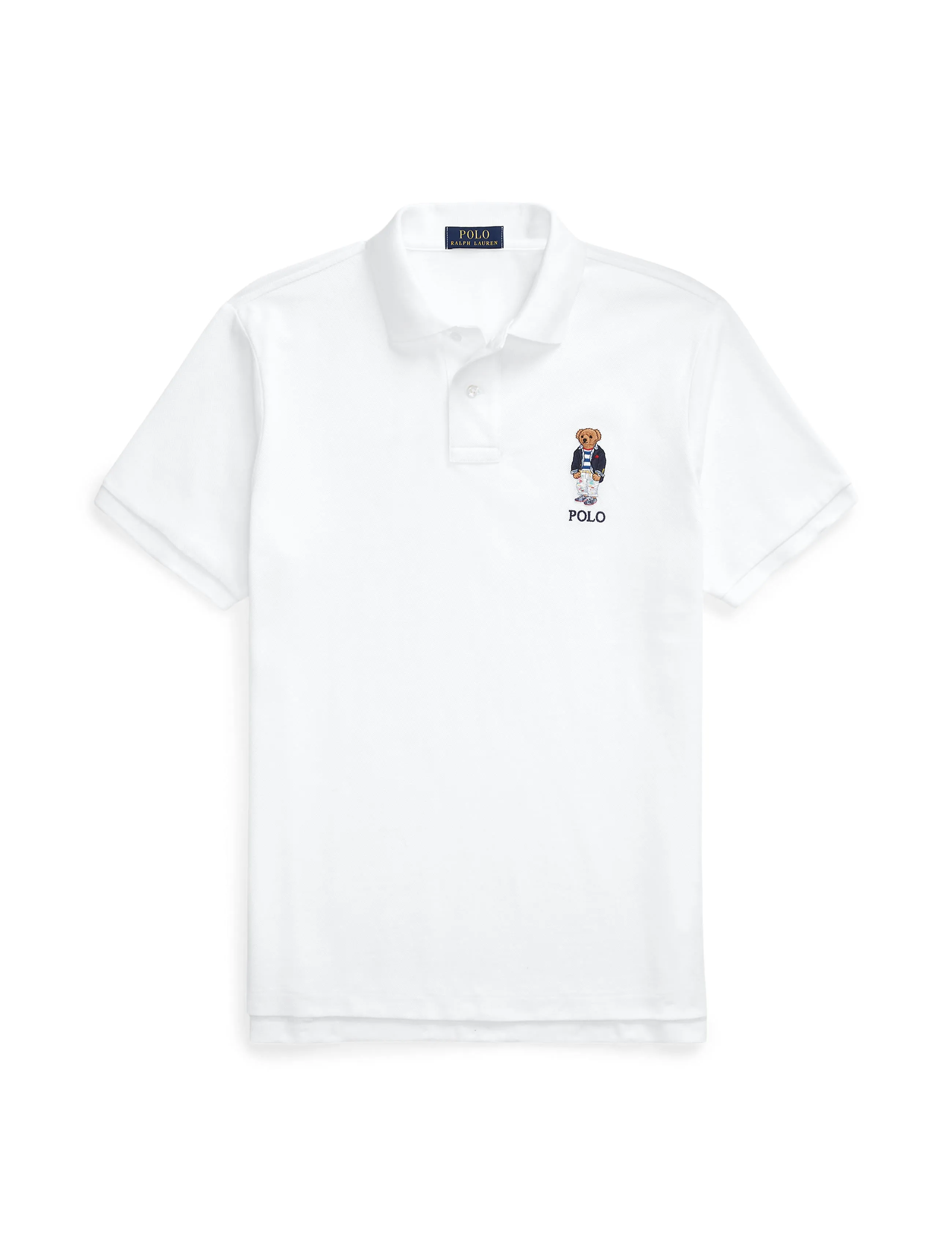 Polo Ralph Lauren Slim Fit Bear Polo White