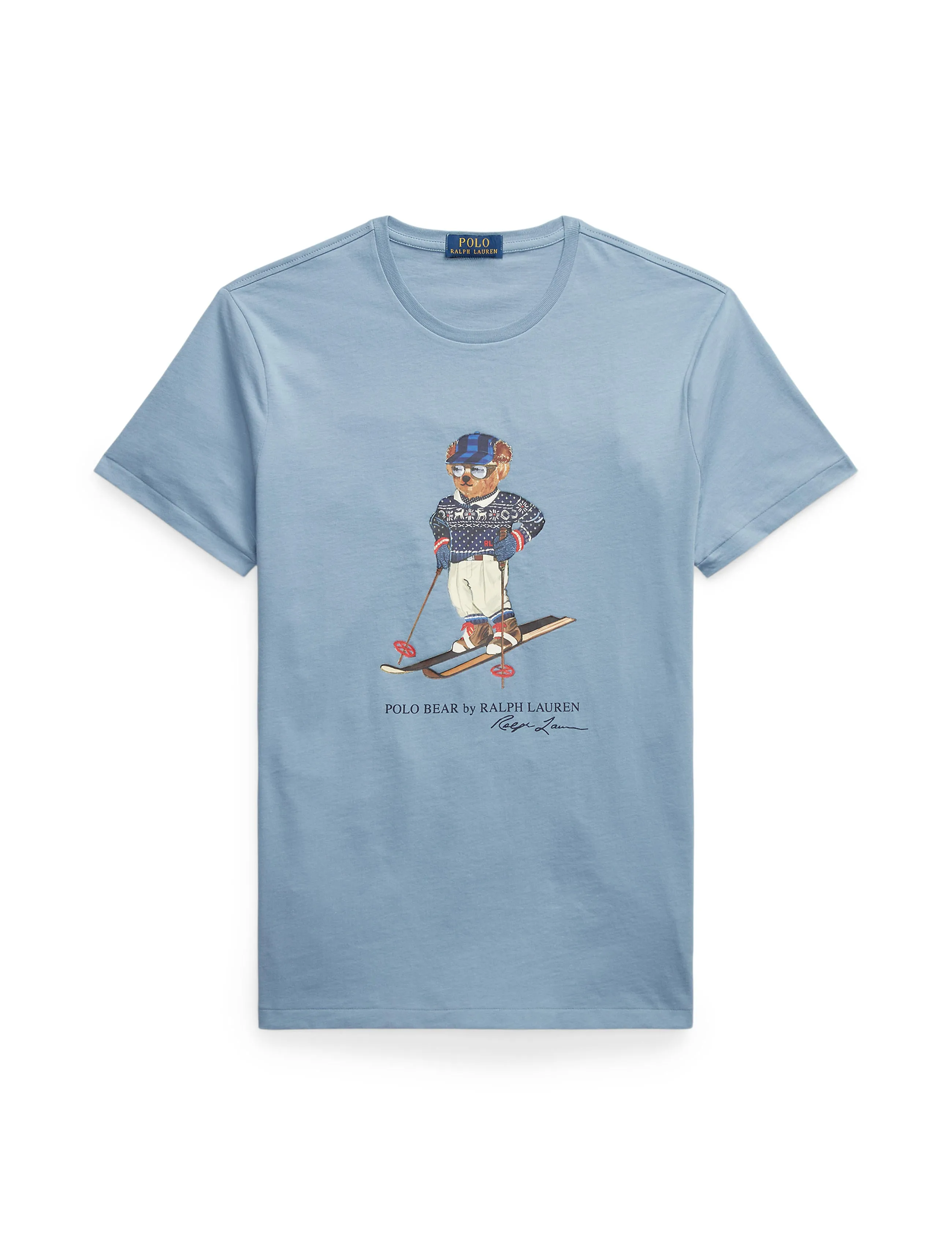 Polo Ralph Lauren Slim Ski Polo Bear Tee Blue