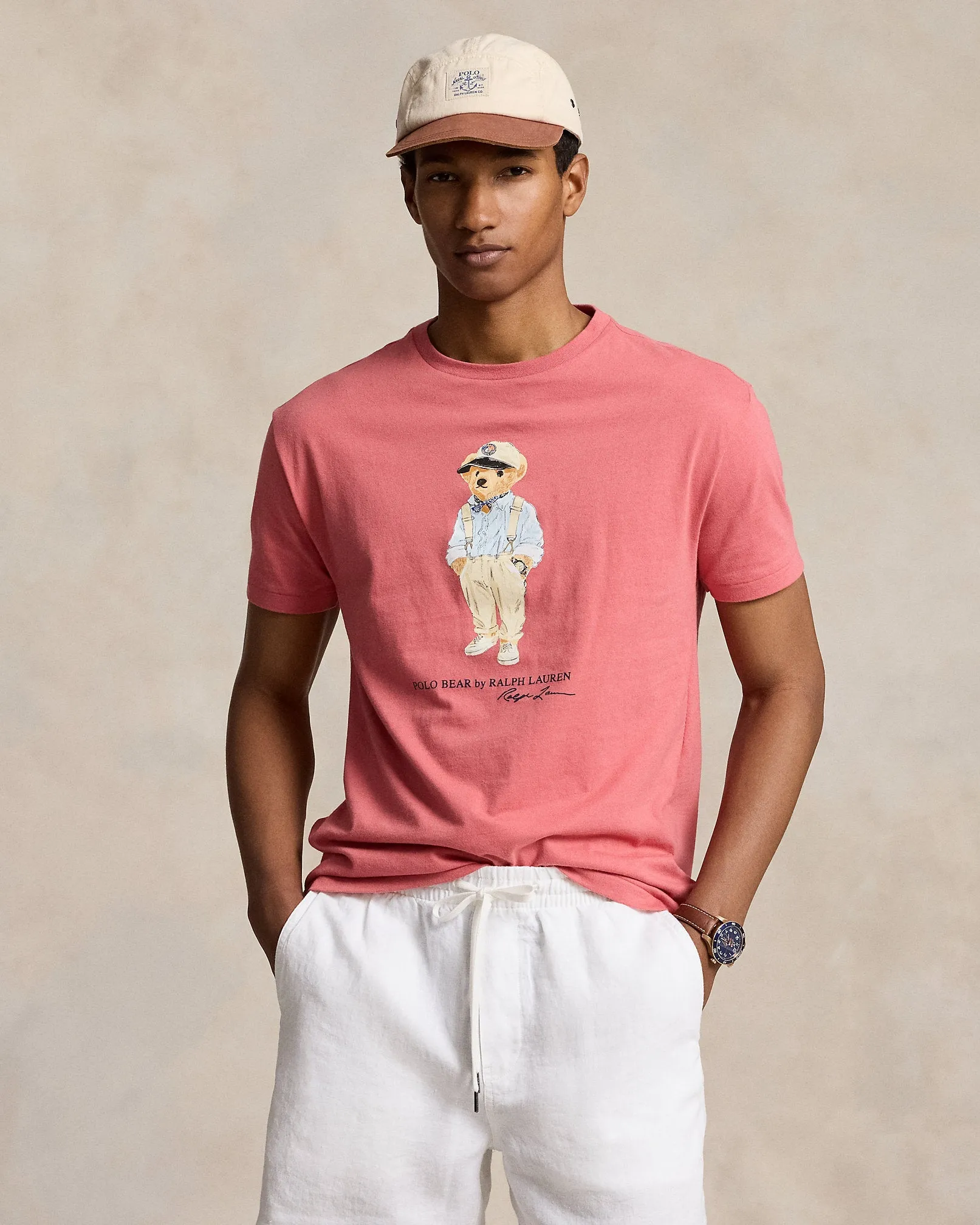 Polo Ralph Lauren - T-shirt rose Polo Bear classique en jersey