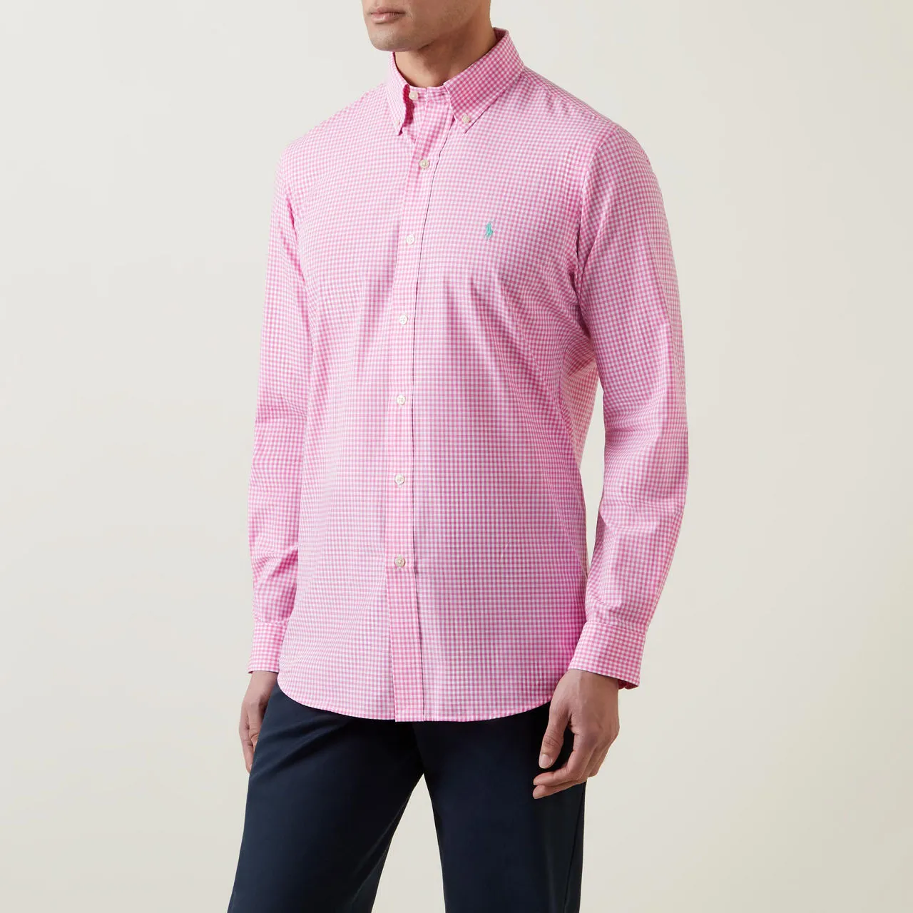 POLO RALPH LAUREN The Sustainable Edit Check Regular Fit Shirt - Rose