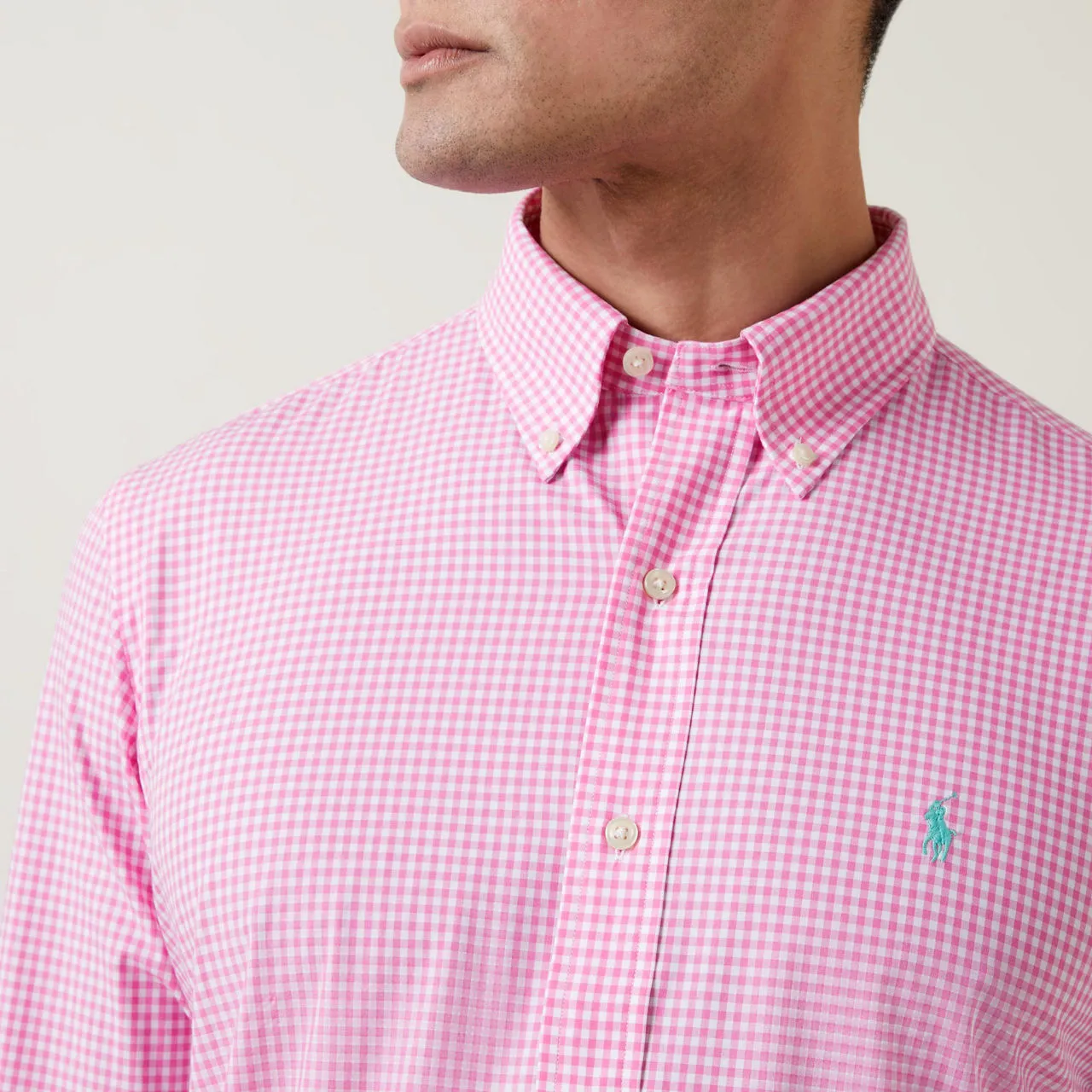 POLO RALPH LAUREN The Sustainable Edit Check Regular Fit Shirt - Rose