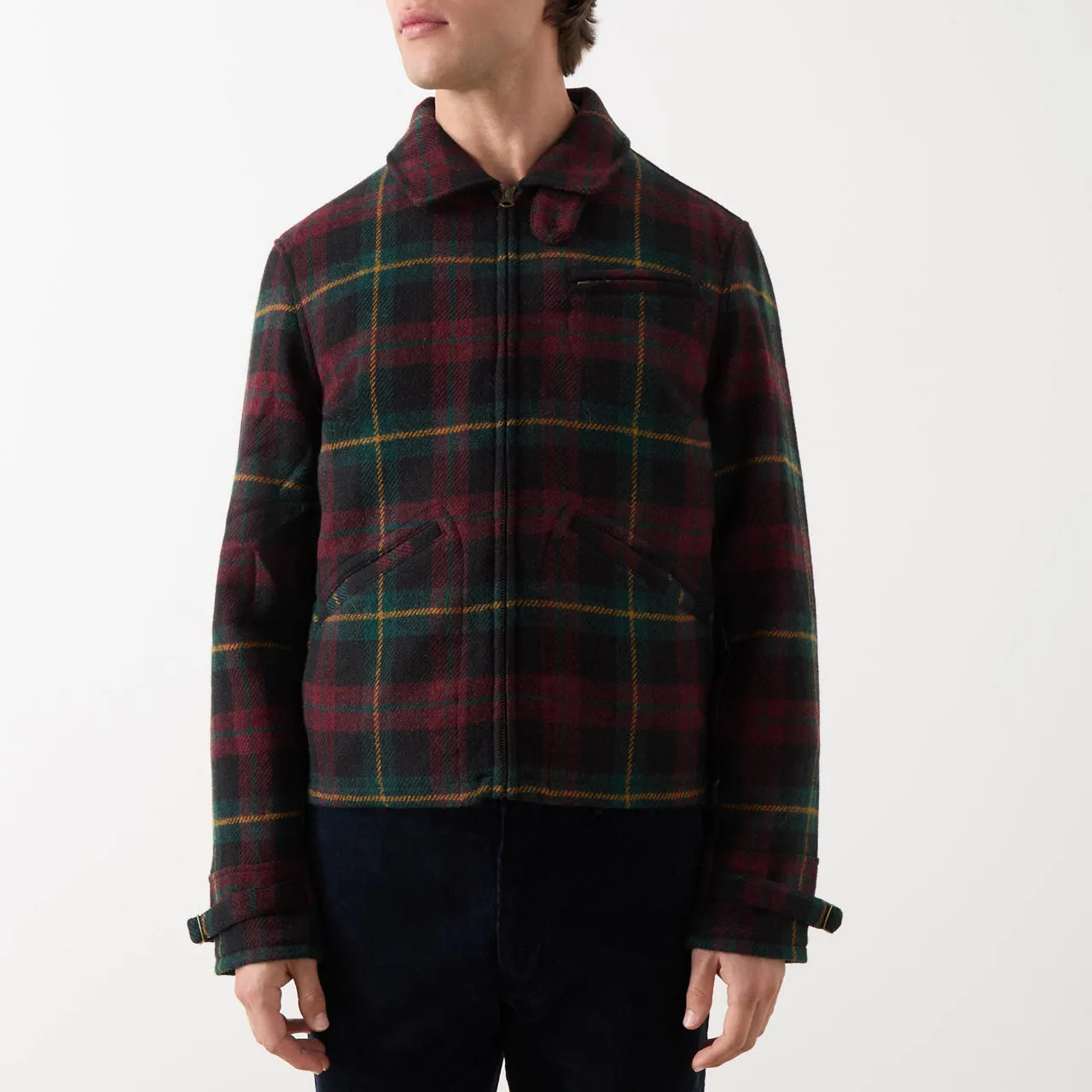 POLO RALPH LAUREN Thornton Plaid Tweed Jacket - Litchefield Green Burg