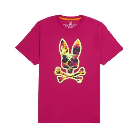 Psycho Bunny Allen Camo Graphic Tee (Wild Berry)