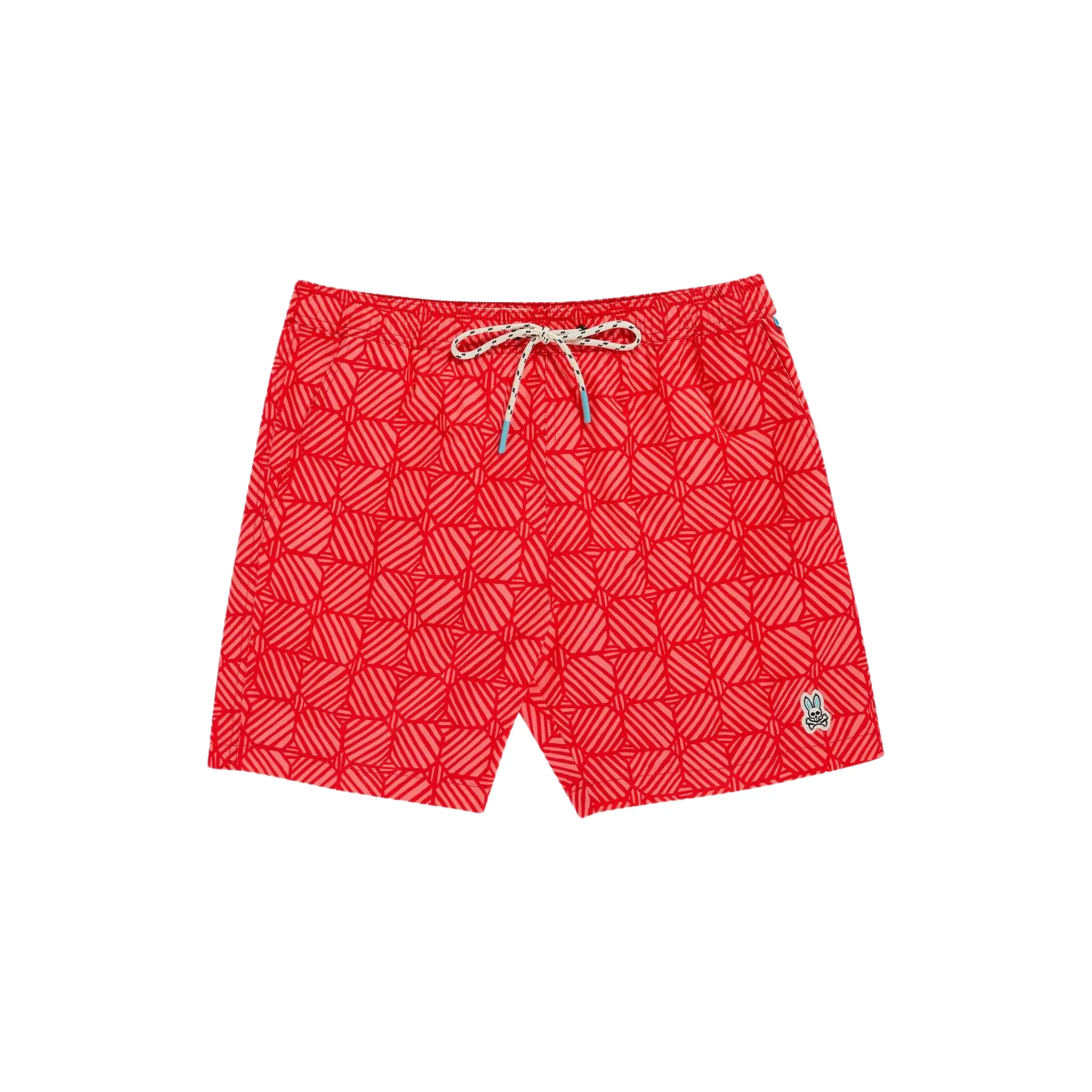 Psycho Bunny Balden Swim Shorts (Bright Poppy)