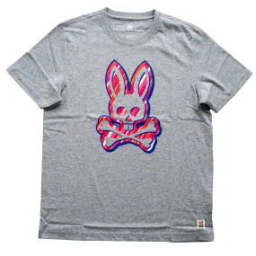 Psycho Bunny Dorton Graphic Tee (Heather Grey)