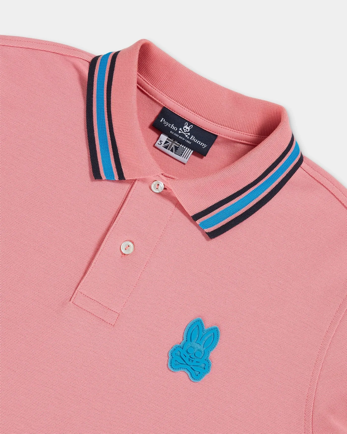 Psycho Bunny Eaton Short Sleeve Polo (Winter Rose)