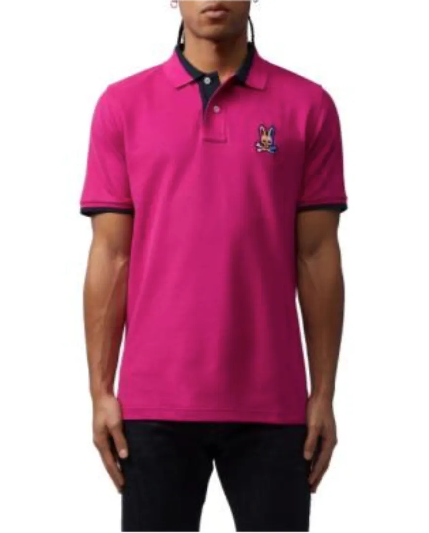 Psycho Bunny Men's Dylan Gradient Bunny Polo B6K201S1PC - 656