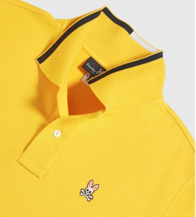 Psycho Bunny Mens Fritton Polo - Pollen