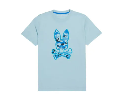 Psycho Bunny Men's Rye Graphic Tee Seafoam/Blue