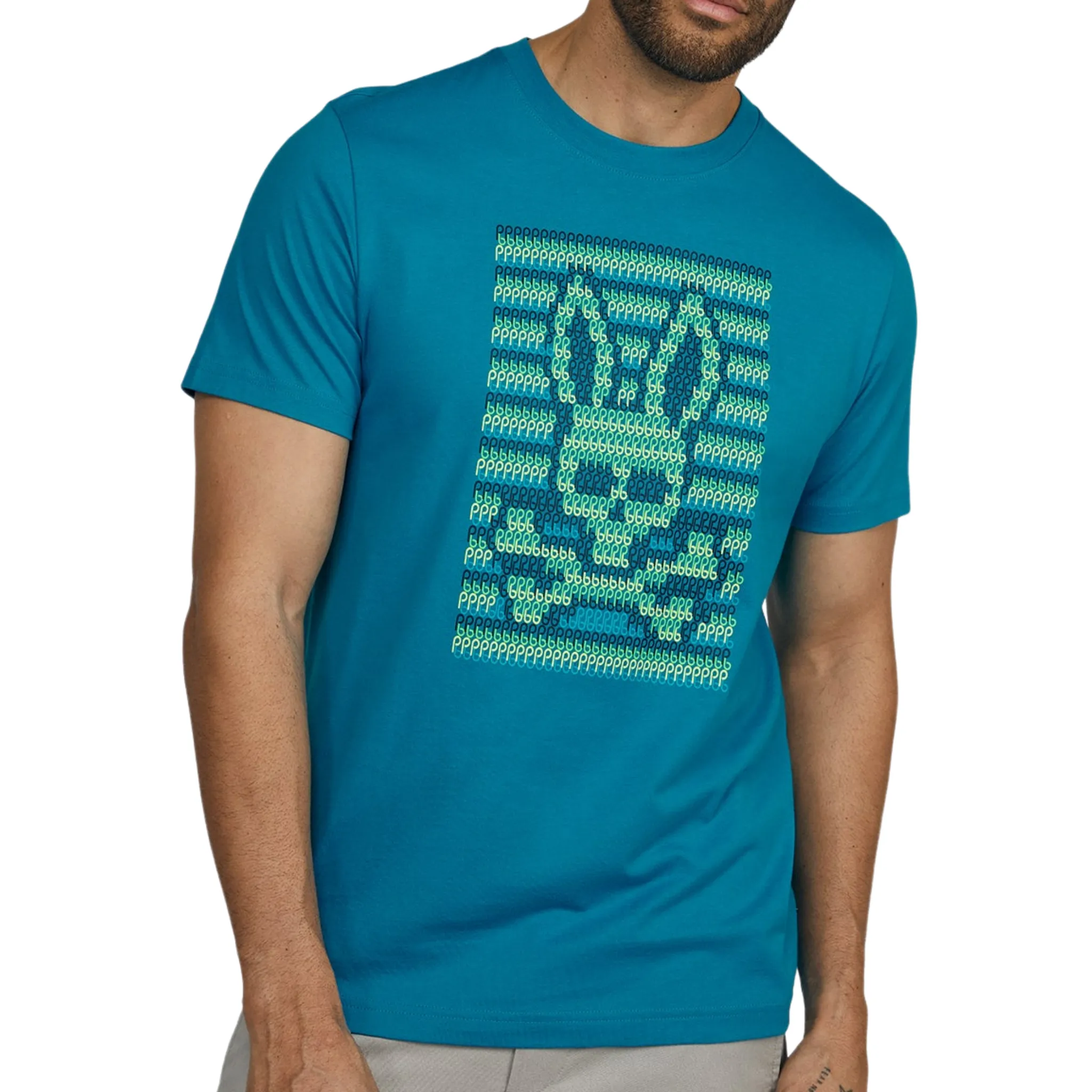 Psycho Bunny MENS SANTIAGO TEE (Blue Clay)