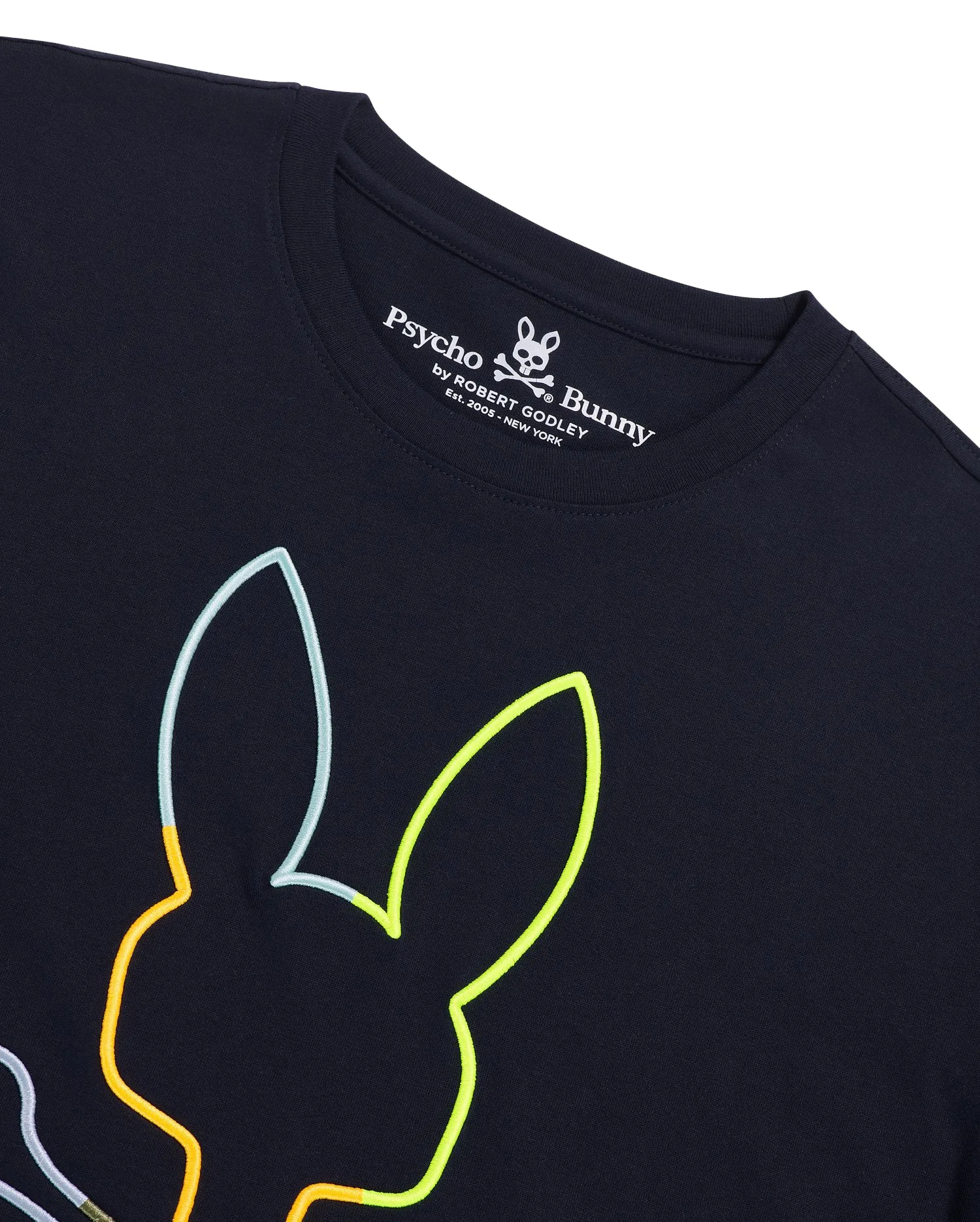 Psycho Bunny Men's Sheffield Long Sleeve Tee Navy