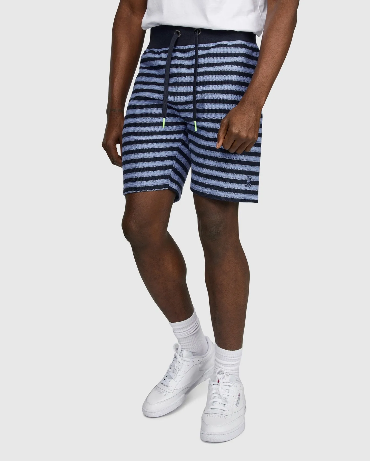 Psycho Bunny Men's Sheffield Stripe Short Navy