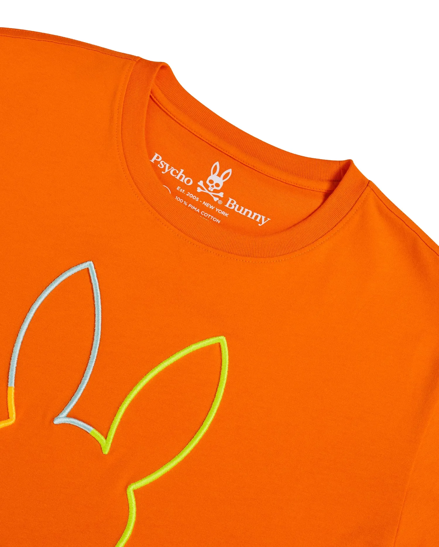 Psycho Bunny Men's Sheffield Tee Festive Orange