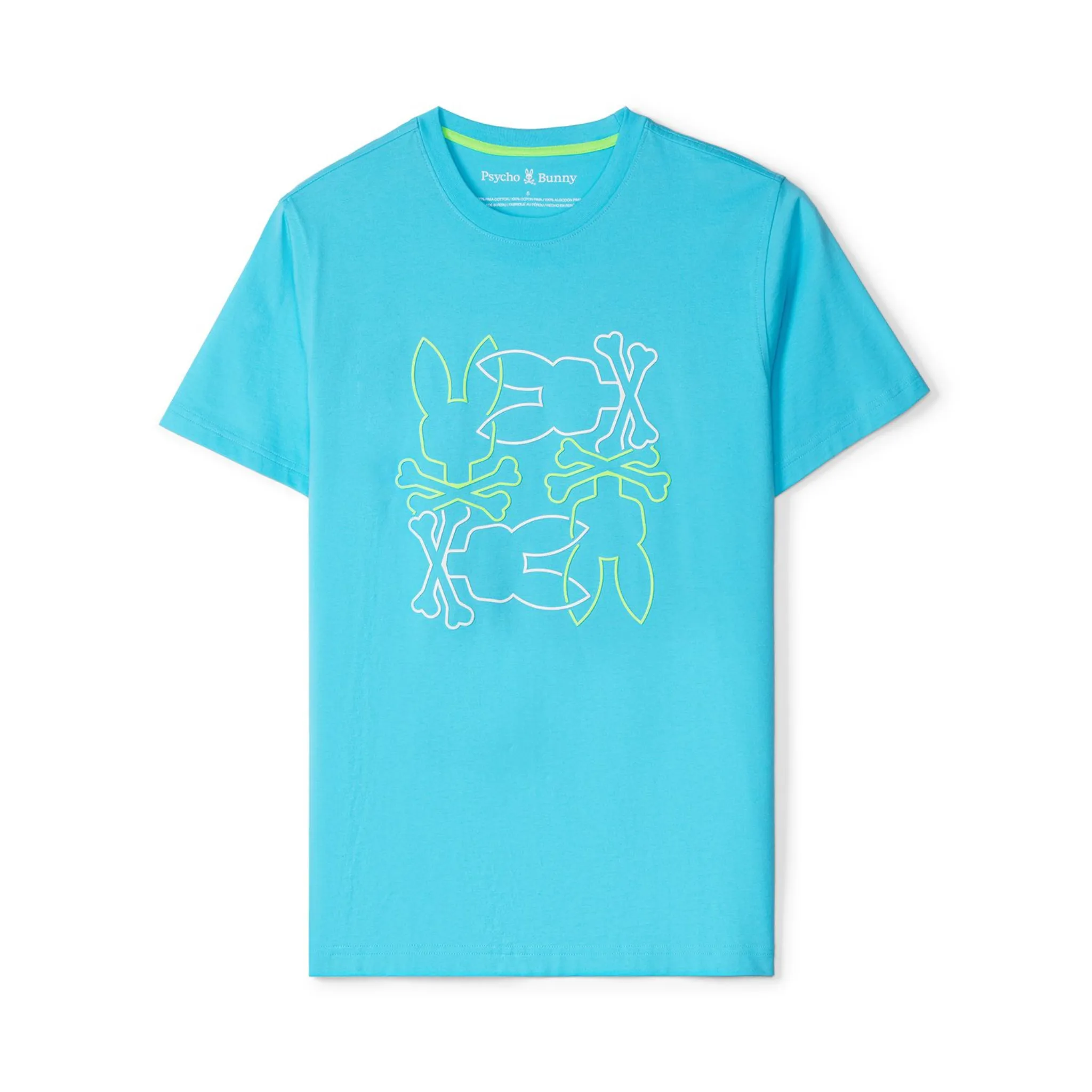 Psycho Bunny Rodman Graphic Tee (Aquarius)