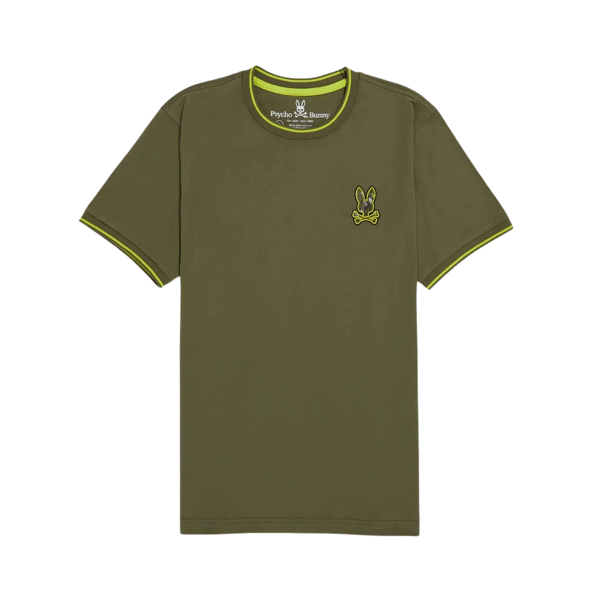 Psycho Bunny Waverly Bunny Logo Tee (Dark Olive)