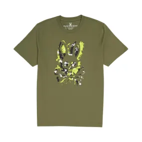 Psycho Bunny Waverly Graphic Tee (Dark Olive)