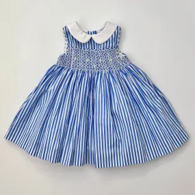 Ralph Lauren Blue And White Striped Dress: 12 Months