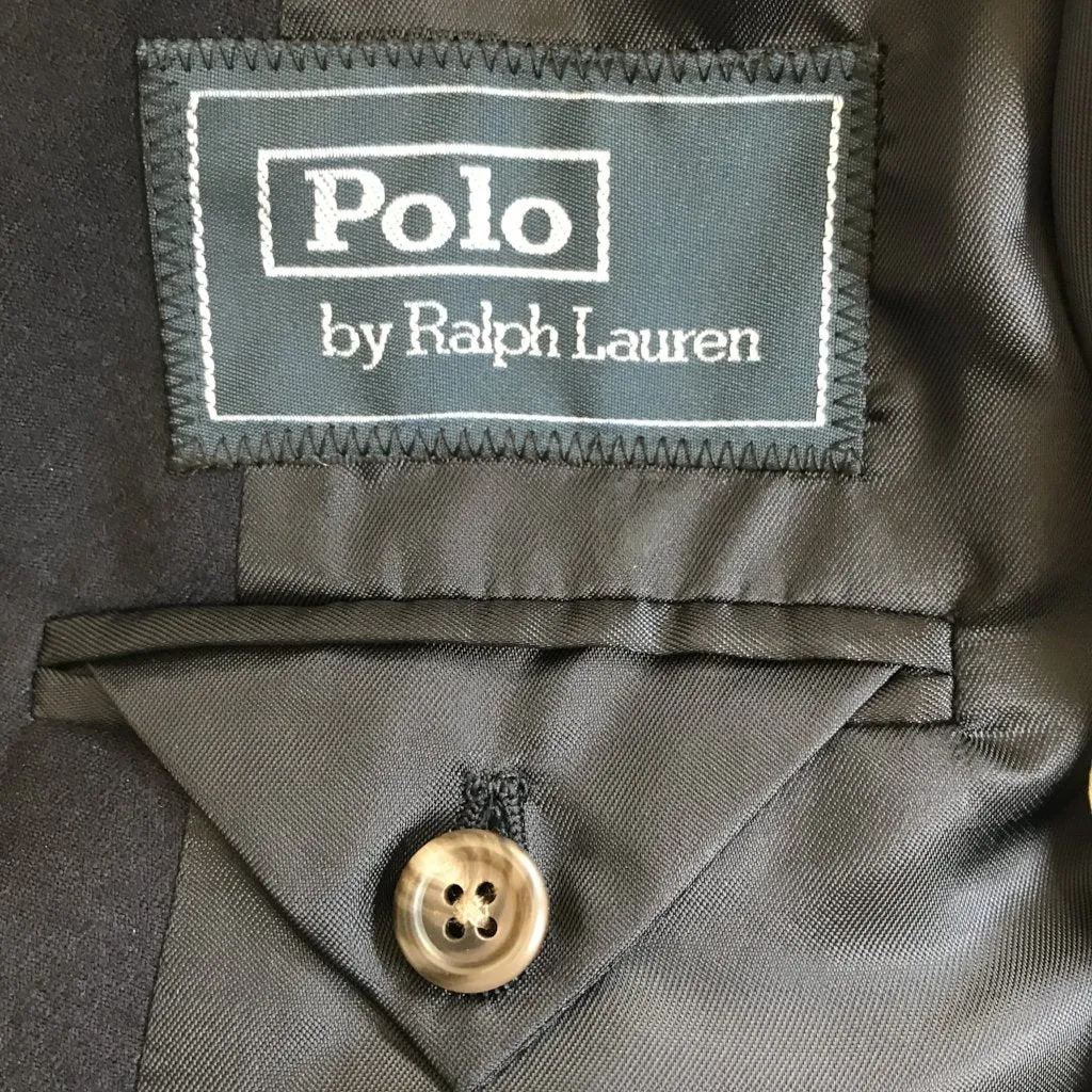 Ralph Lauren Classic Navy Wool Blazer With Gold Buttons: 7 Years