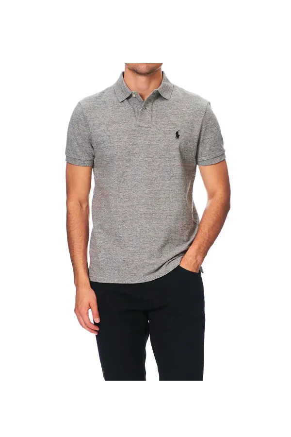 Ralph Lauren Custom Slim Fit Polo Canterbury Grey