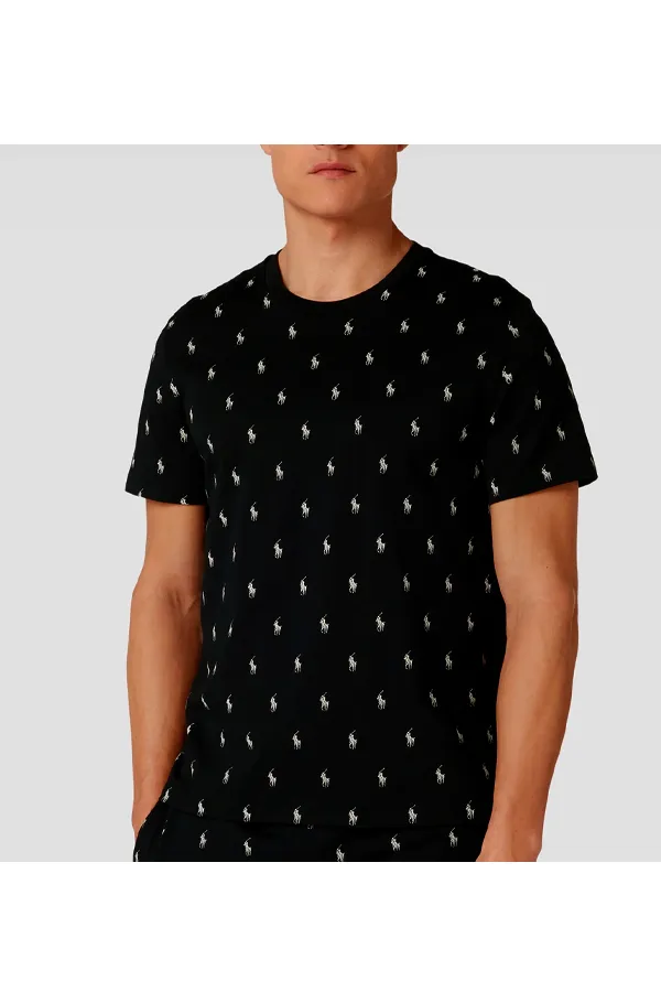 Ralph Lauren Dot Signature Tee Black