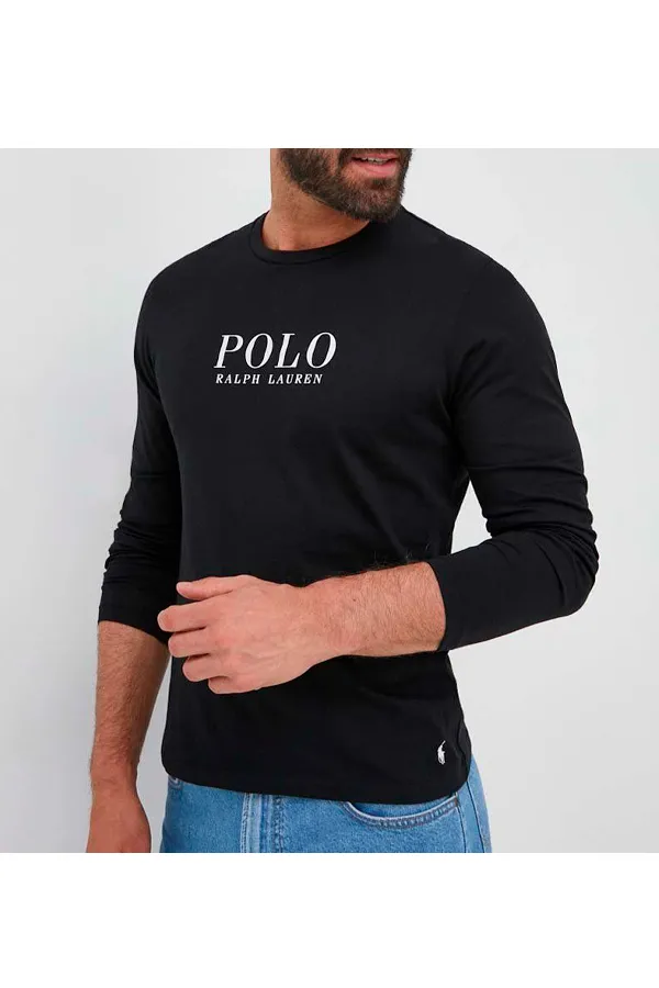 Ralph Lauren L/S Tee Liquid Logo Black