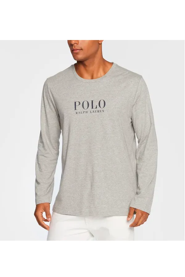 Ralph Lauren L/S Tee Liquid Logo Grey