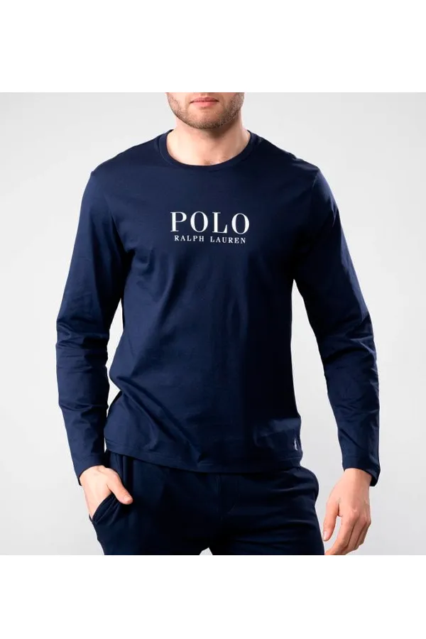 Ralph Lauren L/S Tee Liquid Logo Navy