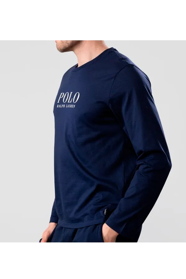 Ralph Lauren L/S Tee Liquid Logo Navy